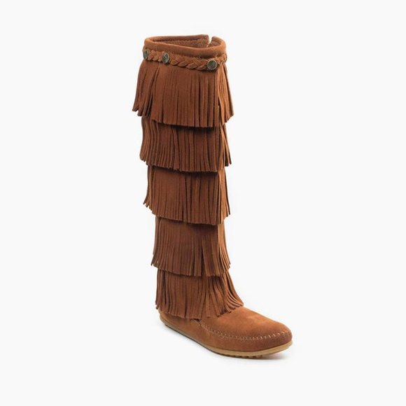 Minnetonka 5-Layer Fringe Boot - Picture 1 of 5